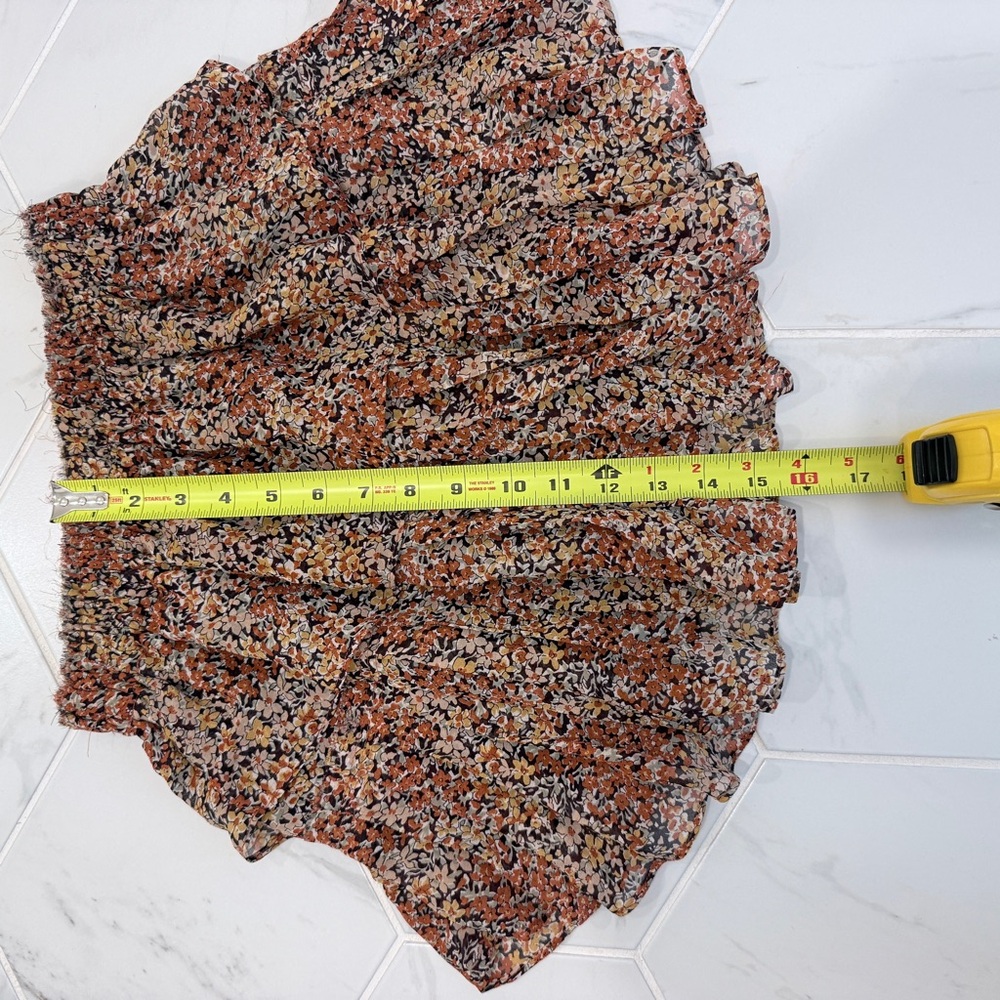 LoveShackFancy Multicolor Ruffle Mini Skirt - Picture 6 of 6